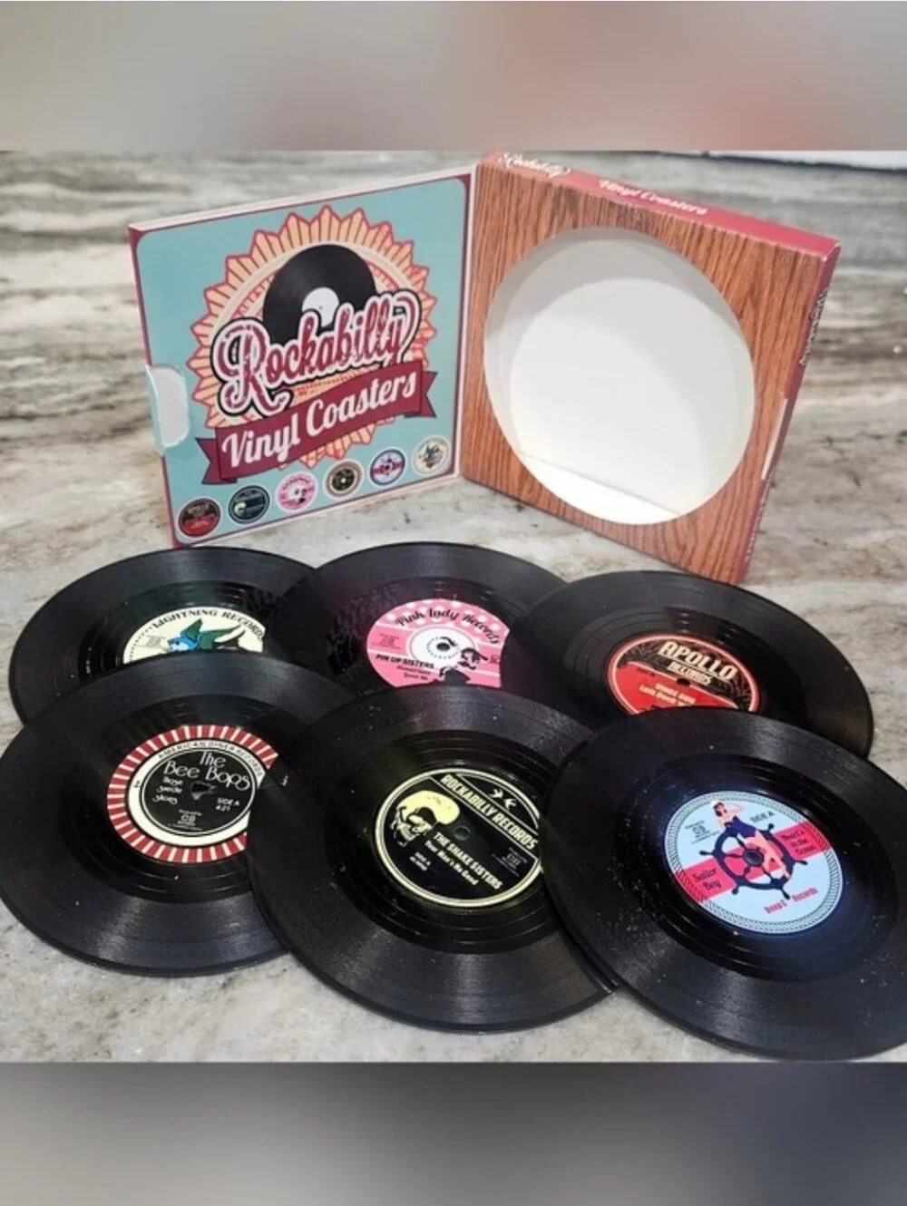 Vinyl Record Retro Anti Slip Coasters